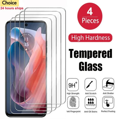 4Pcs Tempered Glass for Motorola Moto Edge 30 Neo 20 Pro Lite Screen Protector Film For Moto G Play Stylus Power 2024 Glass 