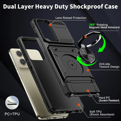 Case For Motorola Edge 50 Fusion Edge 50 Ultrra G 2024 G Stylus 5G G Play Card Holder Rotated Layer Heavy Shockproof Wallet Case 