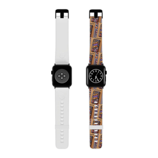 Customizable Apple Watch Band - Personalize Your Style  7.5-0.75-42-44-mm-Black