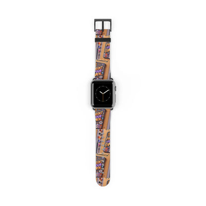 Customizable Watch Band - Print Your Own Design  38-41-mm-Black-Matte