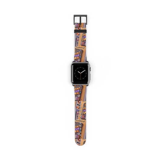 Customizable Watch Band - Print Your Own Design  38-41-mm-Black-Matte