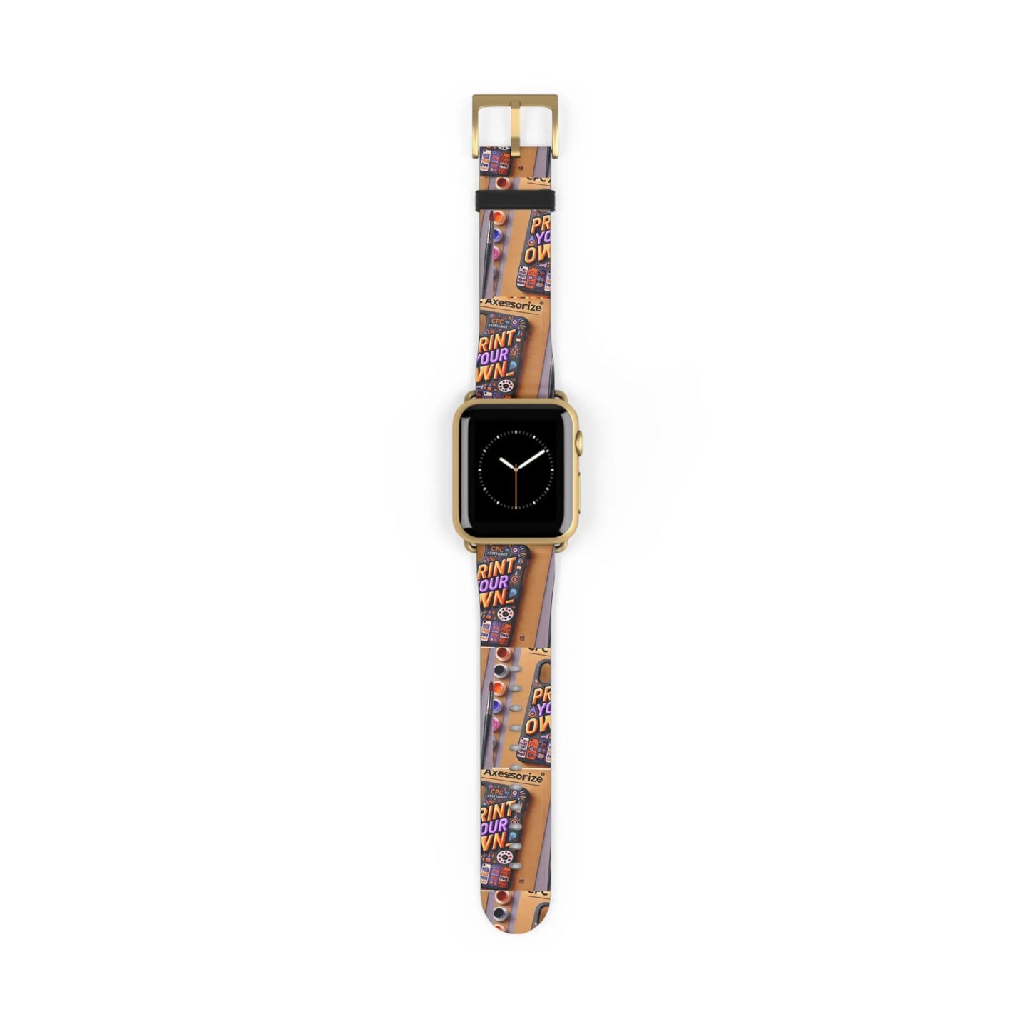 Customizable Watch Band - Print Your Own Design  38-41-mm-Gold-Matte