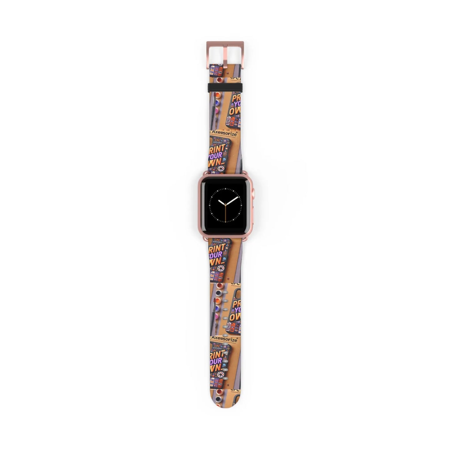 Customizable Watch Band - Print Your Own Design  38-41-mm-Rose-Gold-Matte