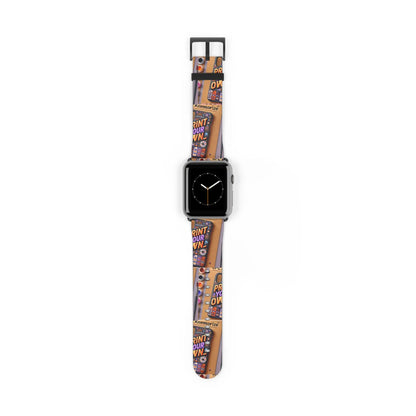 Customizable Watch Band - Print Your Own Design  42-45-mm-Black-Matte