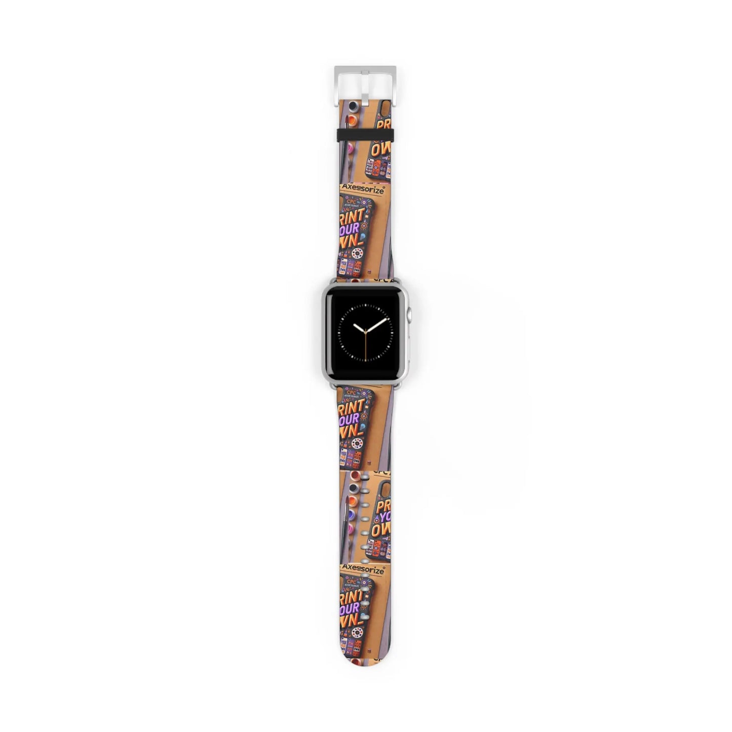 Customizable Watch Band - Print Your Own Design  42-45-mm-Silver-Matte