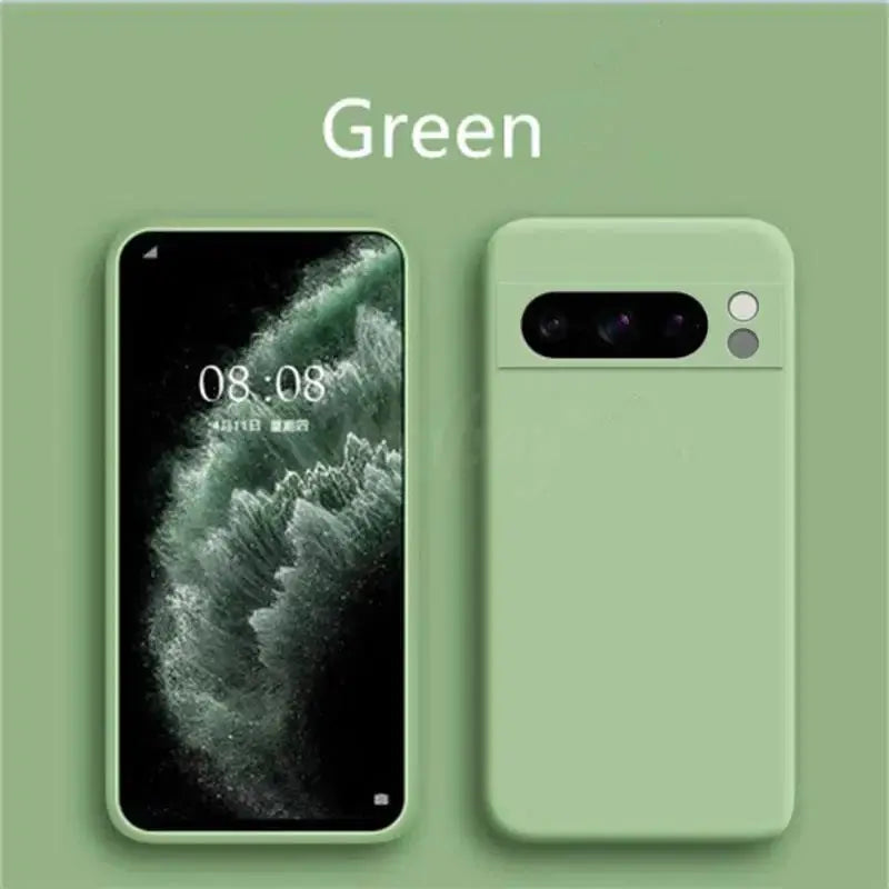 Case for Google Pixel – Liquid Silicone Rubber Protector, TPU Shockproof Case - CPC Axessorize PIXEL-9-PRO-GREEN