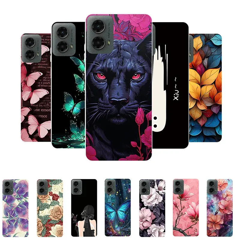 For Moto G Power 5G 2024 Case Animal Soft TPU Protective Silicone Phone Case for Motorola Moto G Power 2024 5G Back Cover Fundas 