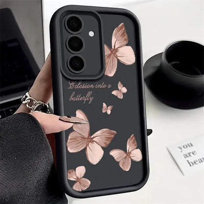 Gold Butterfly Soft TPU Case for Samsung Galaxy - CPC Axessorize