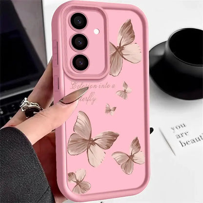 Gold Butterfly Soft TPU Case for Samsung Galaxy - CPC Axessorize