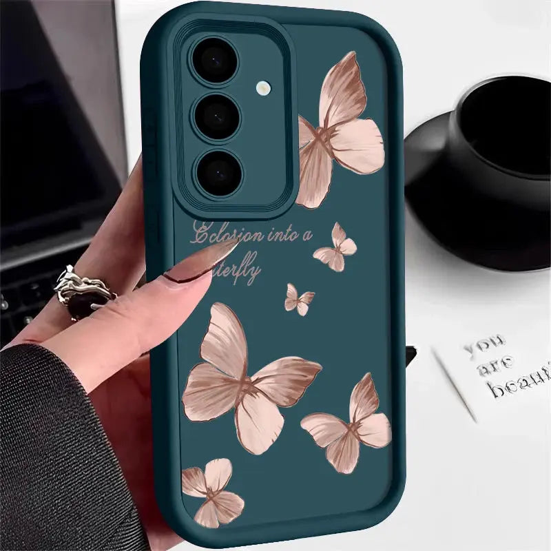 Gold Butterfly Soft TPU Case for Samsung Galaxy - CPC Axessorize