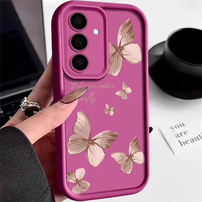 Gold Butterfly Soft TPU Case for Samsung Galaxy - CPC Axessorize