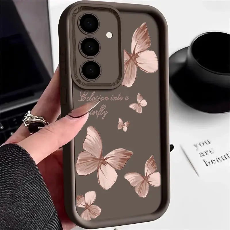 Gold Butterfly Soft TPU Case for Samsung Galaxy - CPC Axessorize