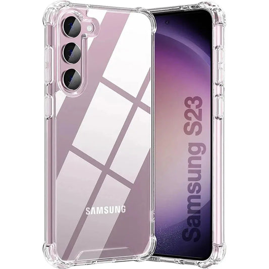 Hybrid Shockproof Case for Samsung Galaxy – Clear Hard Case - CPC Axessorize