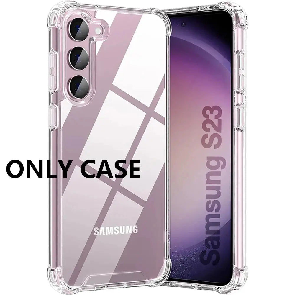 Hybrid Shockproof Case for Samsung Galaxy – Clear Hard Case - CPC Axessorize