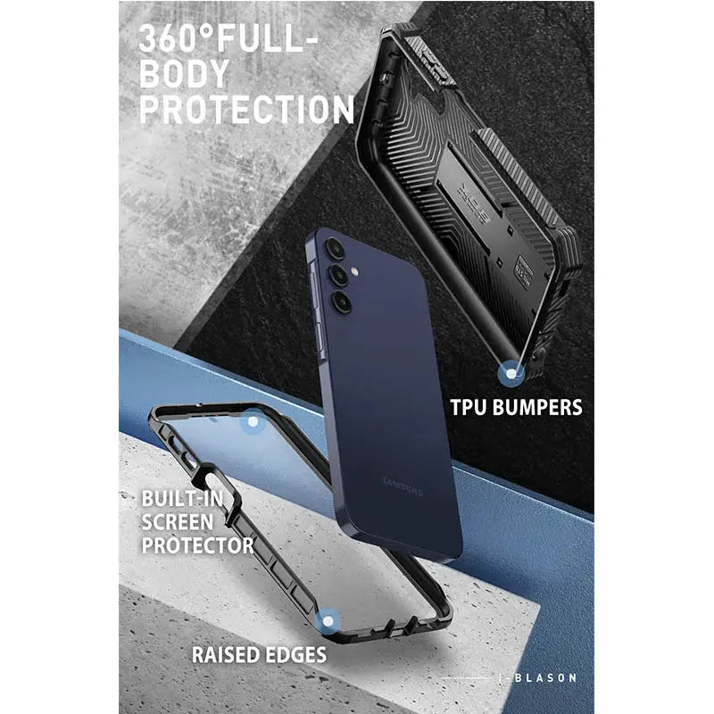 I-BLASON Armorbox Rugged Case for Samsung Galaxy A16 – Screen Protector & Kickstand 