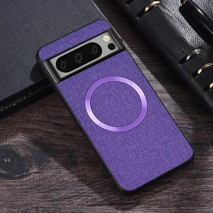 Magsafe Fabric Cloth Case for Google Pixel – Magnetic Wireless Charging Slim Cover - CPC Axessorize PIXEL-8-PURPLE